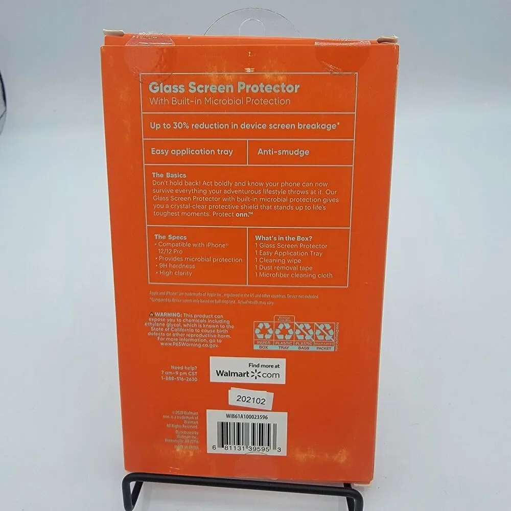 Protect Onn Glass Screen Protector - iPhone 12 & 12 Pro